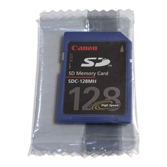 Canon 128MB High Speed SD Memory Card Genuine NEW Sealed SDC-128MH - Picture 1 of 6